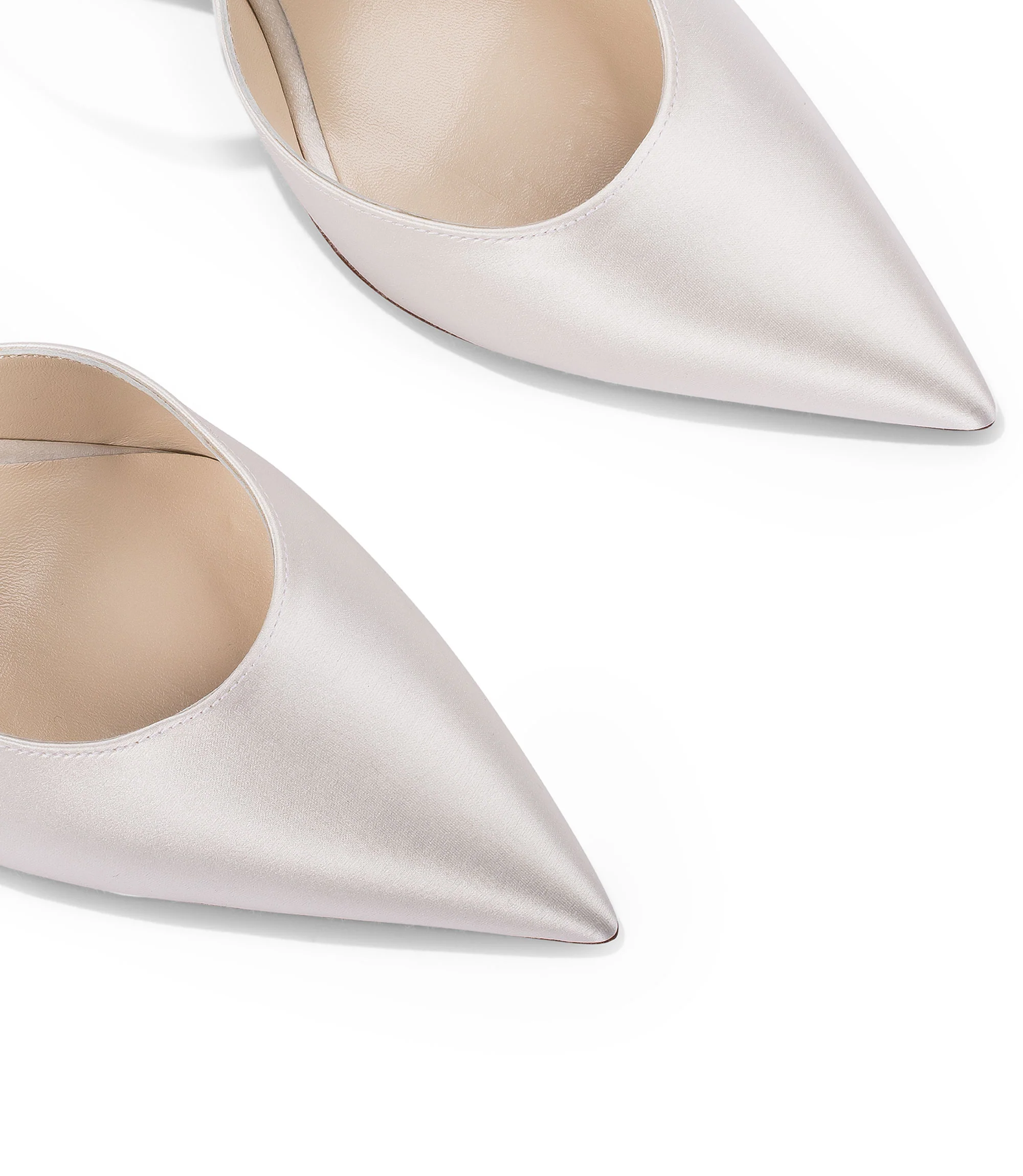 Decollete in raso avorio - immagine 3