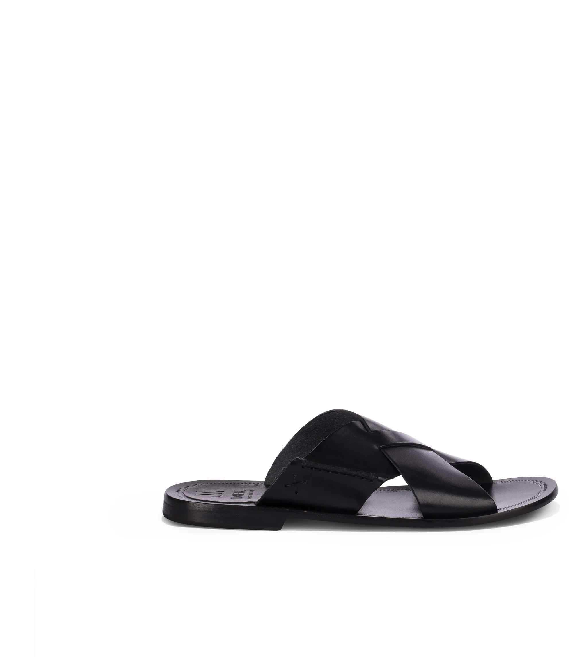 Sandali in pelle nera - immagine 2