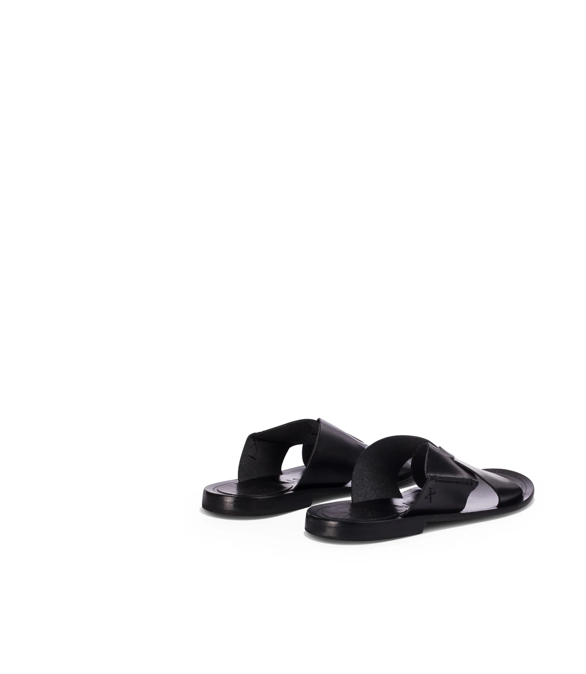 Sandali in pelle nera - immagine 4