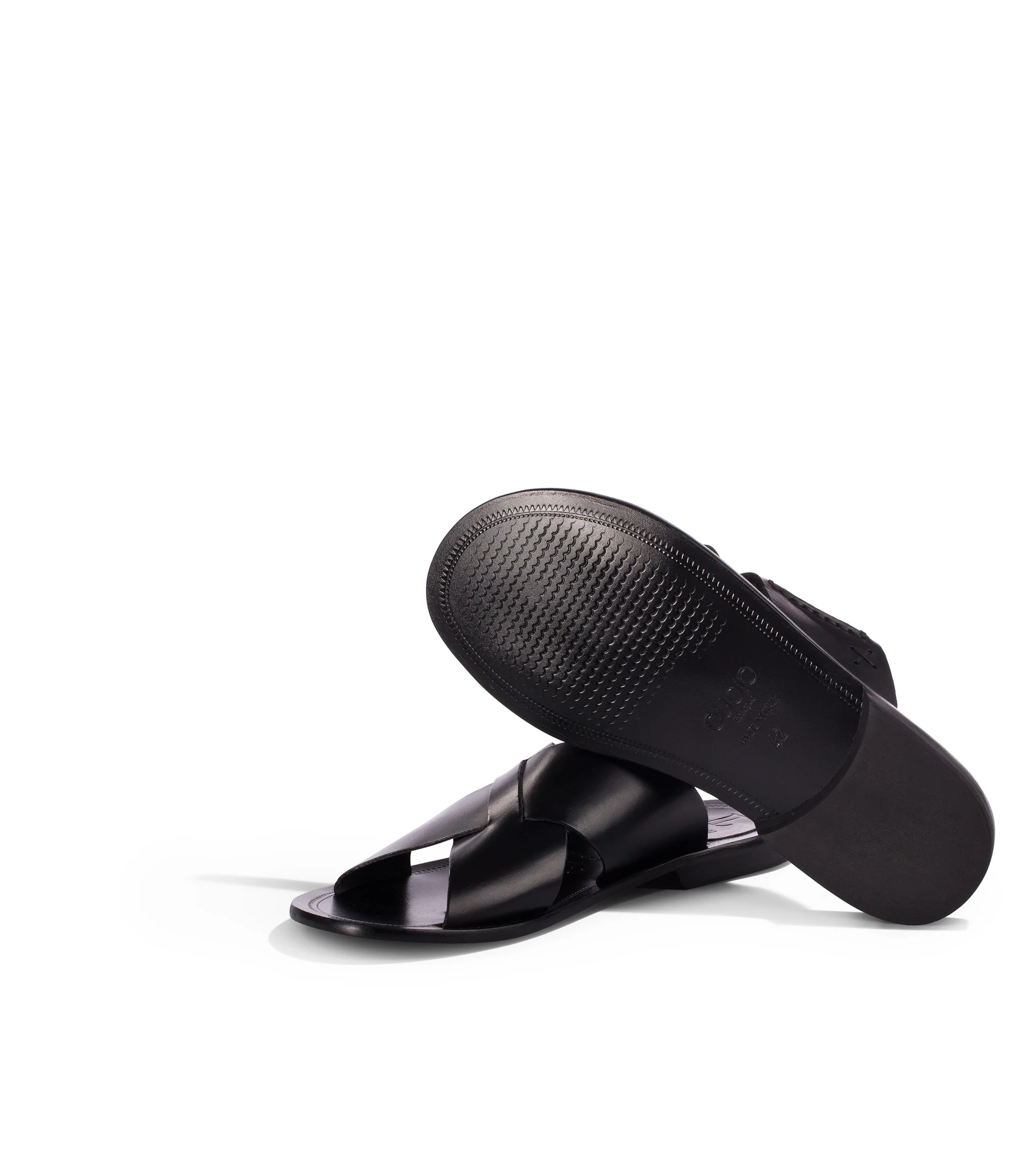 Sandali in pelle nera - immagine 5