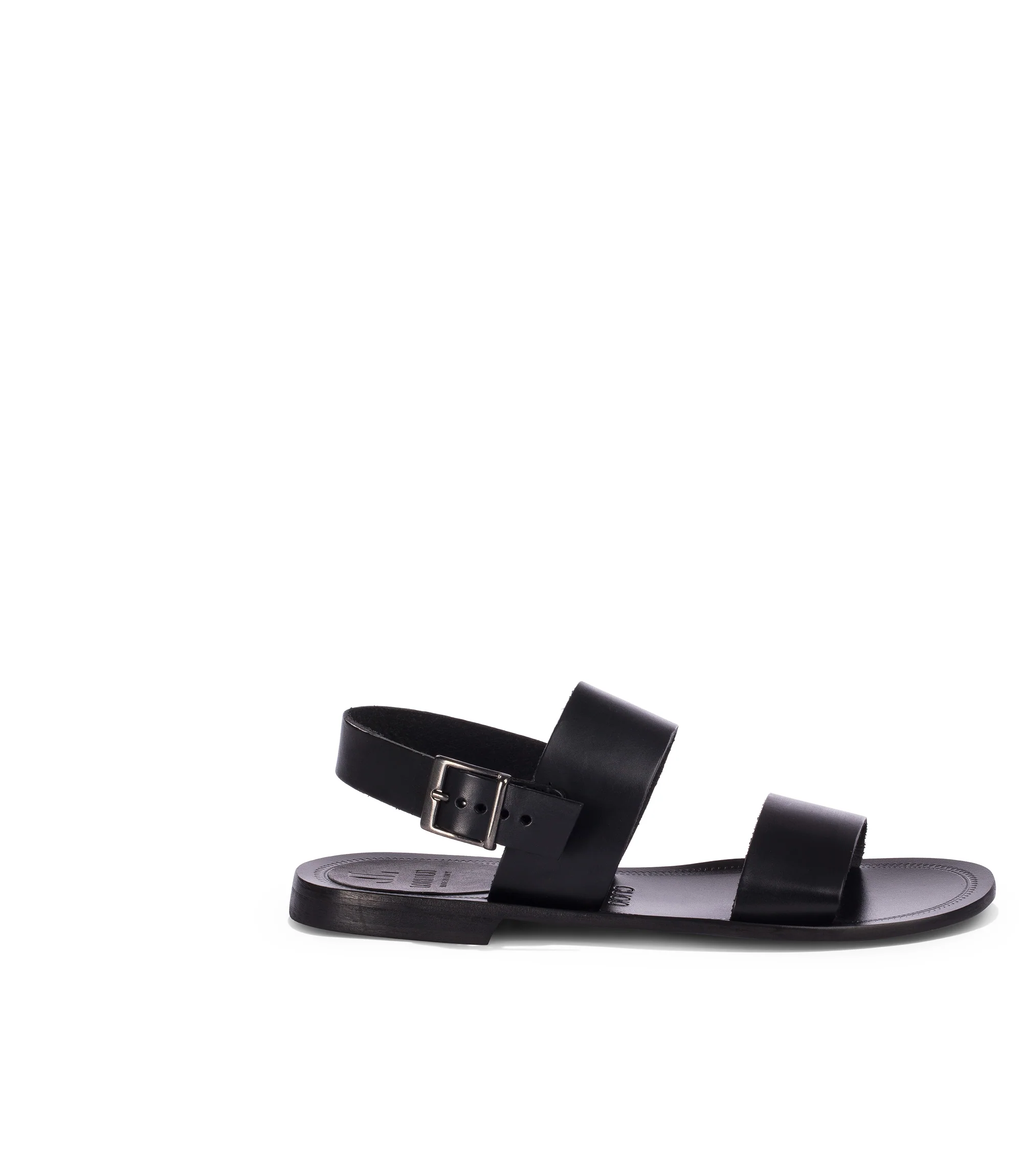 Sandali in pelle nera - immagine 2