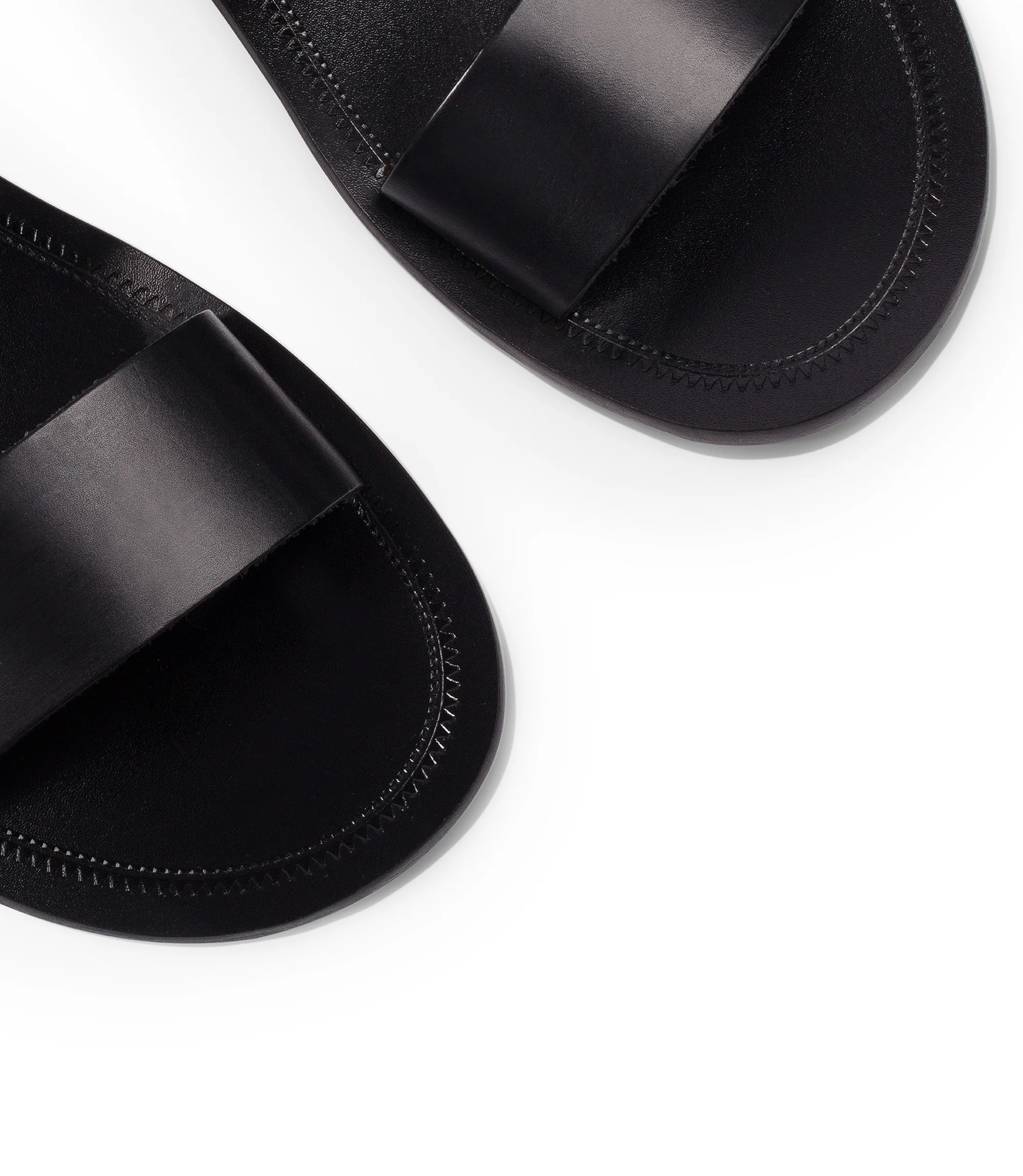 Sandali in pelle nera - immagine 3