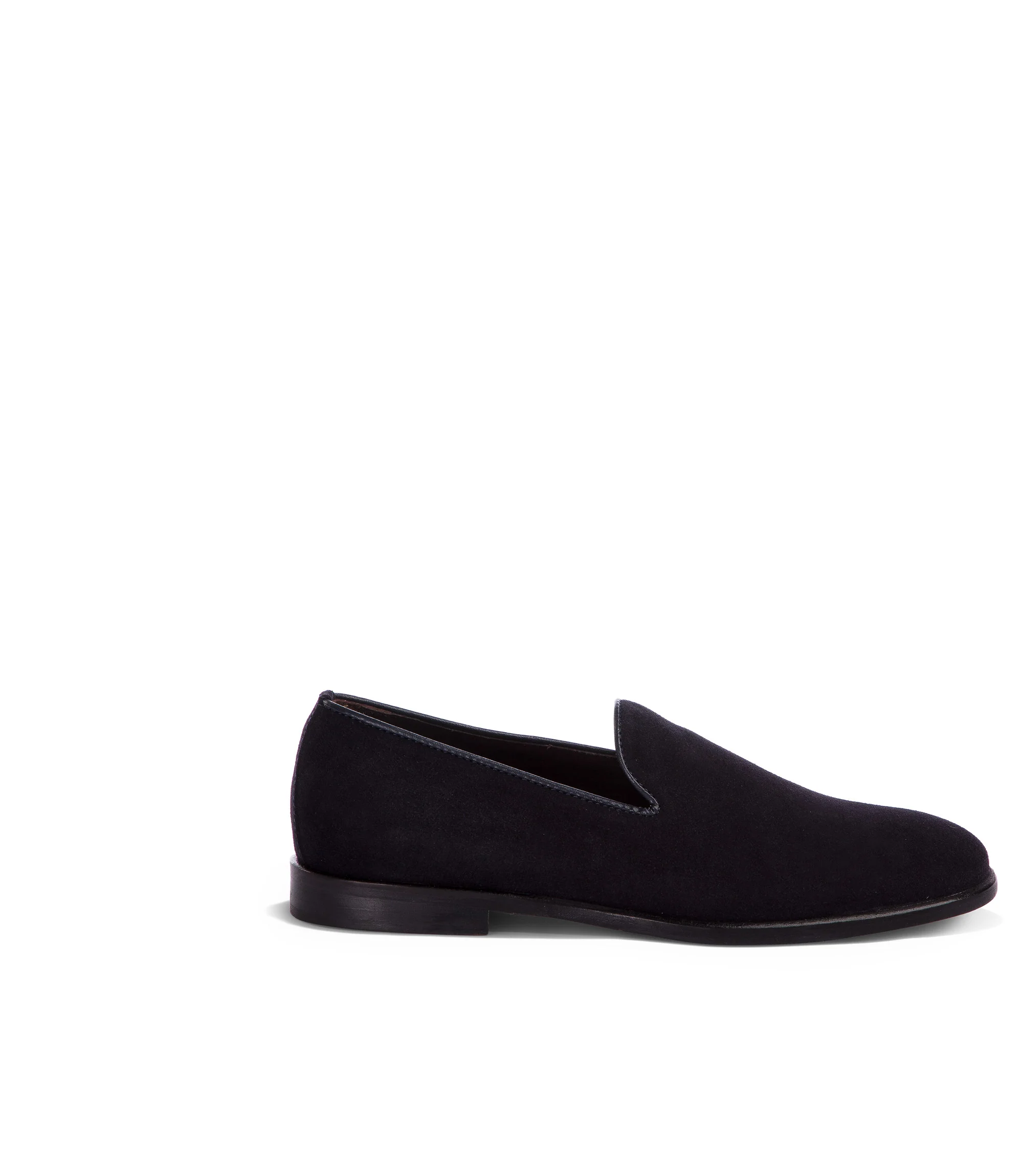 Mocassini in camoscio blu - immagine 2