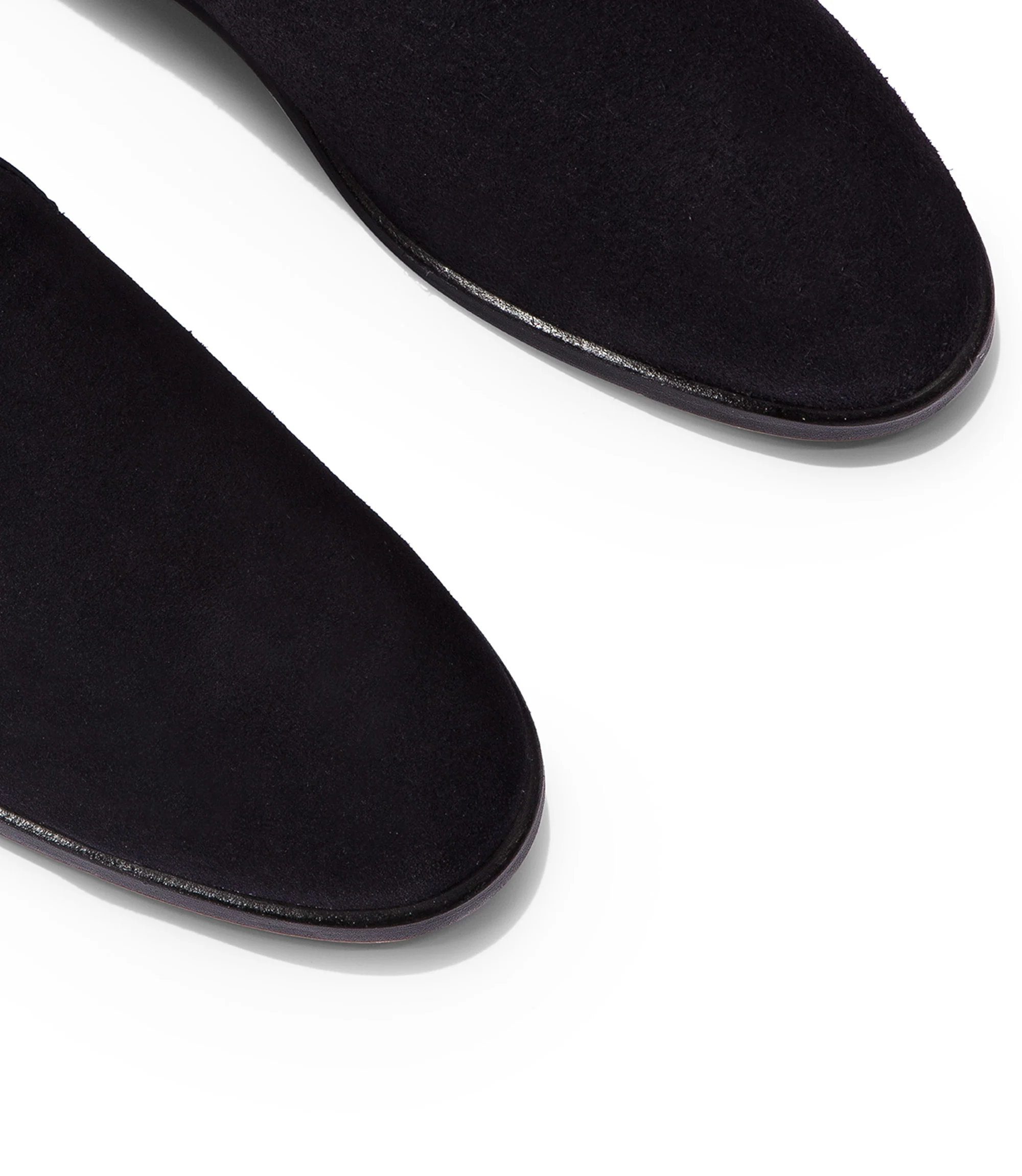 Mocassini in camoscio blu - immagine 3