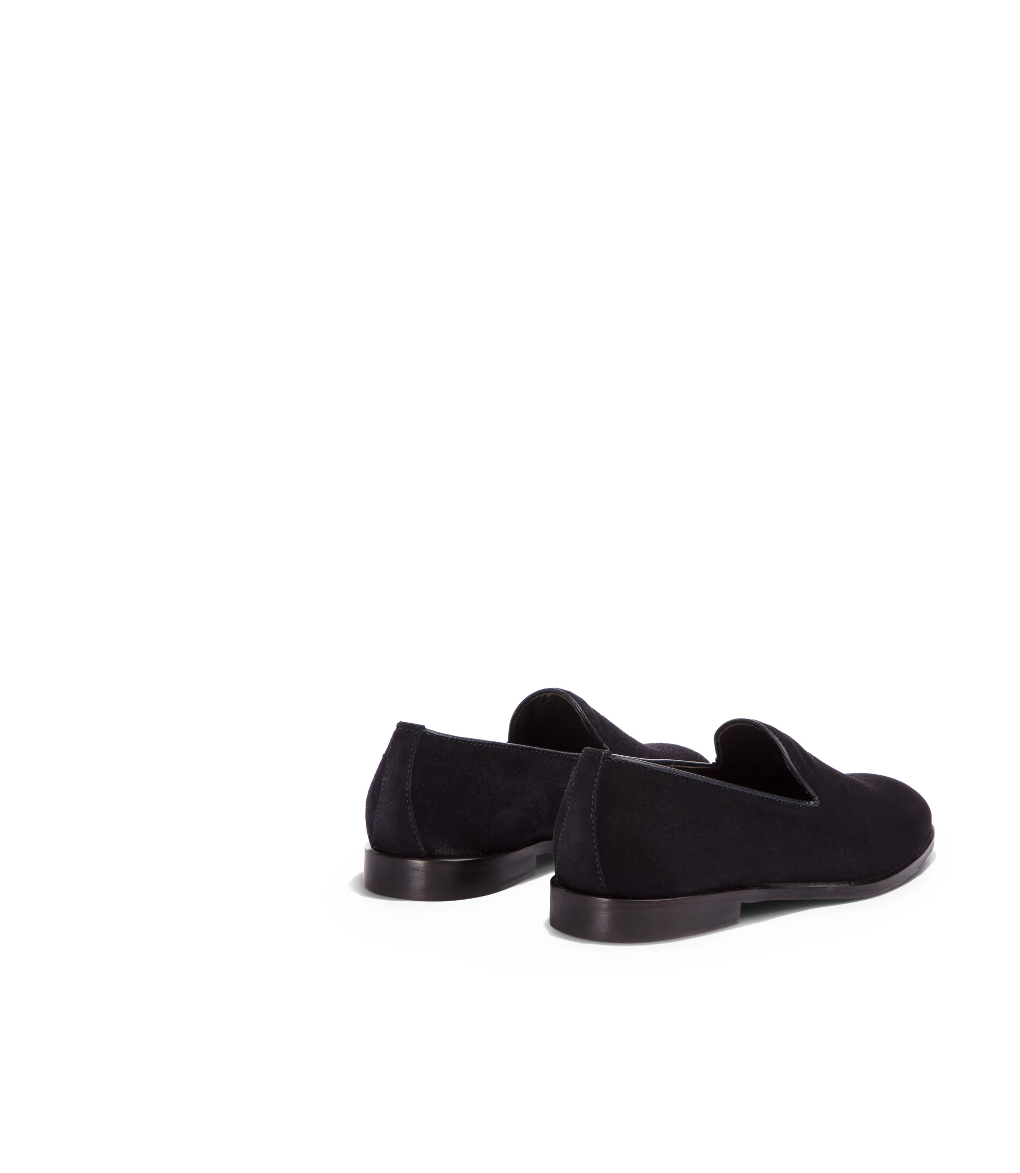 Mocassini in camoscio blu - immagine 4