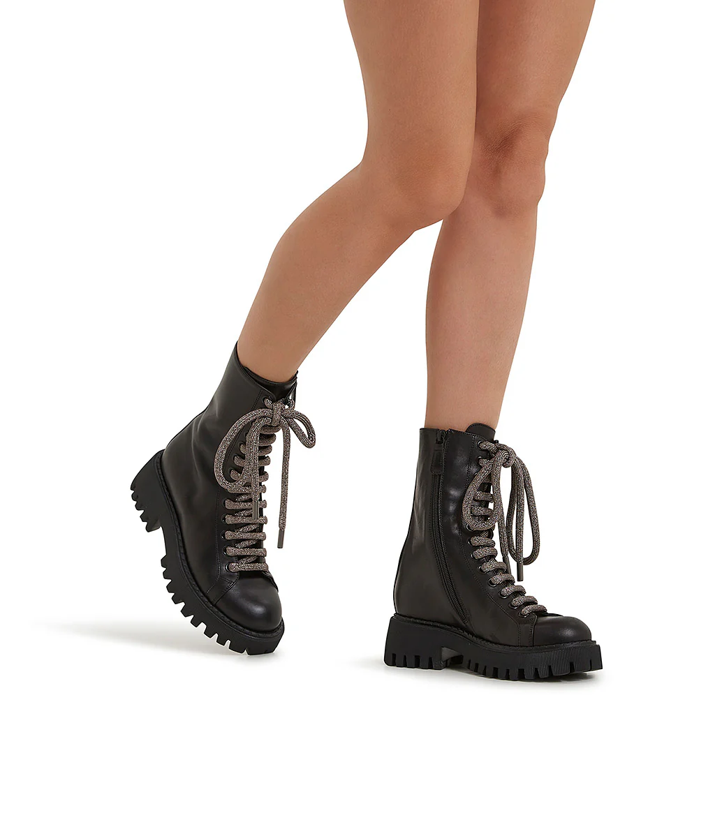 Anfibi in pelle nera - immagine 6