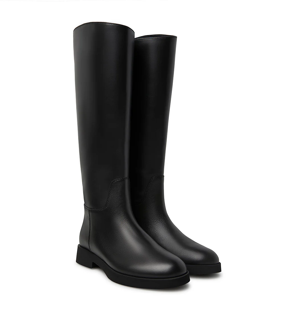 Stivale cavallerizzo in vitello nero - immagine 3