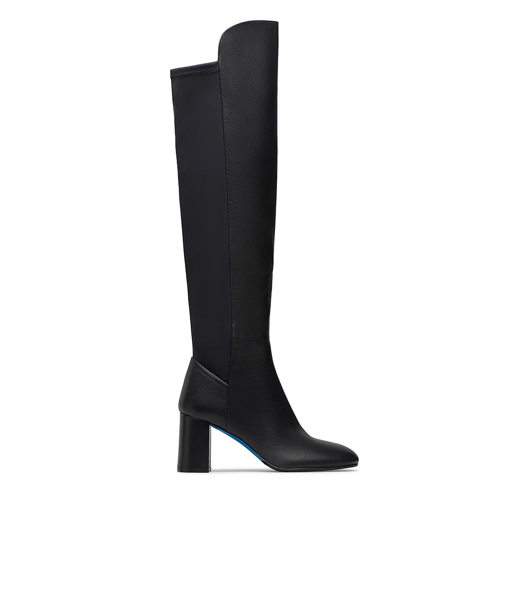 Stivale cuissard in nappa nero - immagine 2