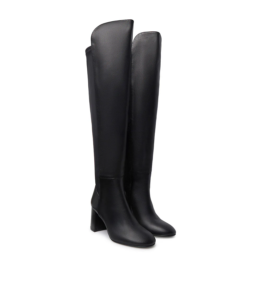 Stivale cuissard in nappa nero - immagine 3