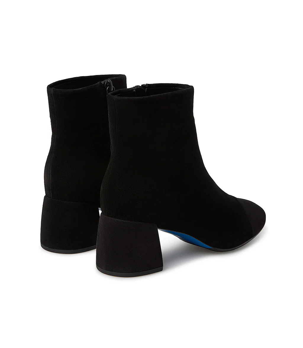 Stivaletto in camoscio nero e fodera shearling - immagine 4