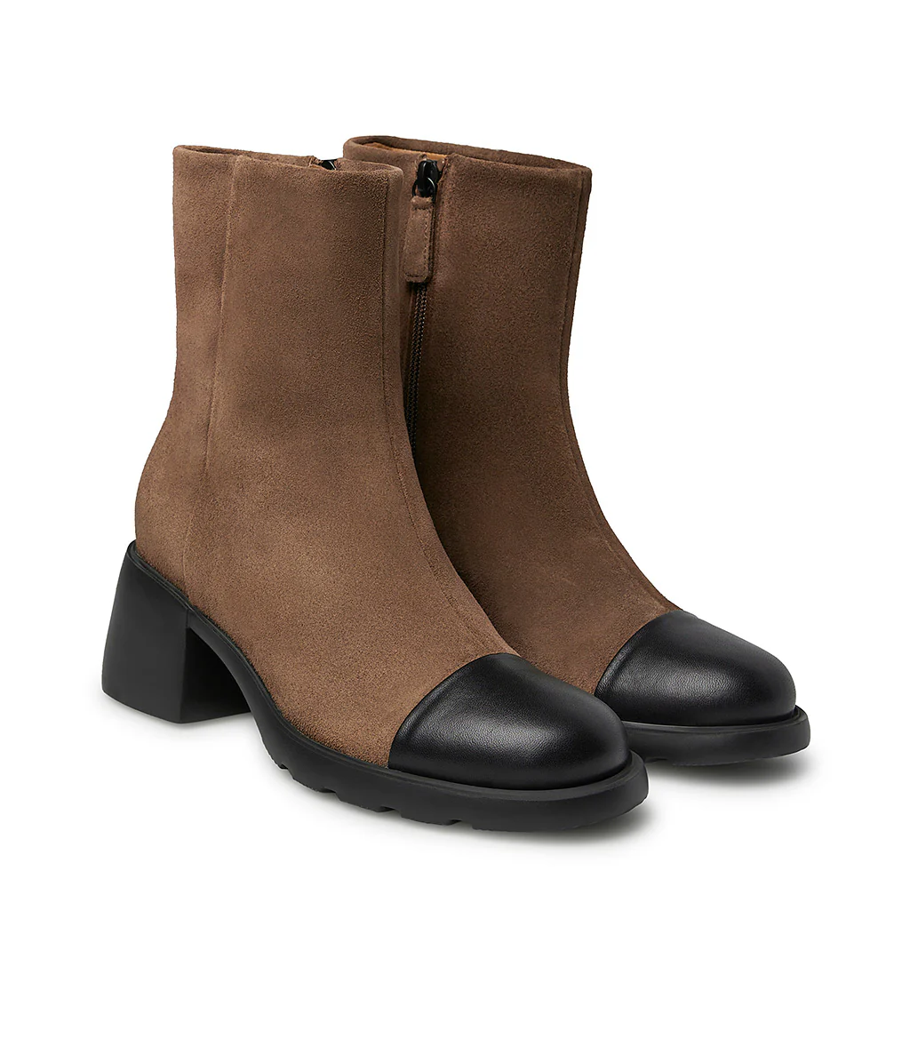 Stivaletto in camoscio marrone - immagine 3