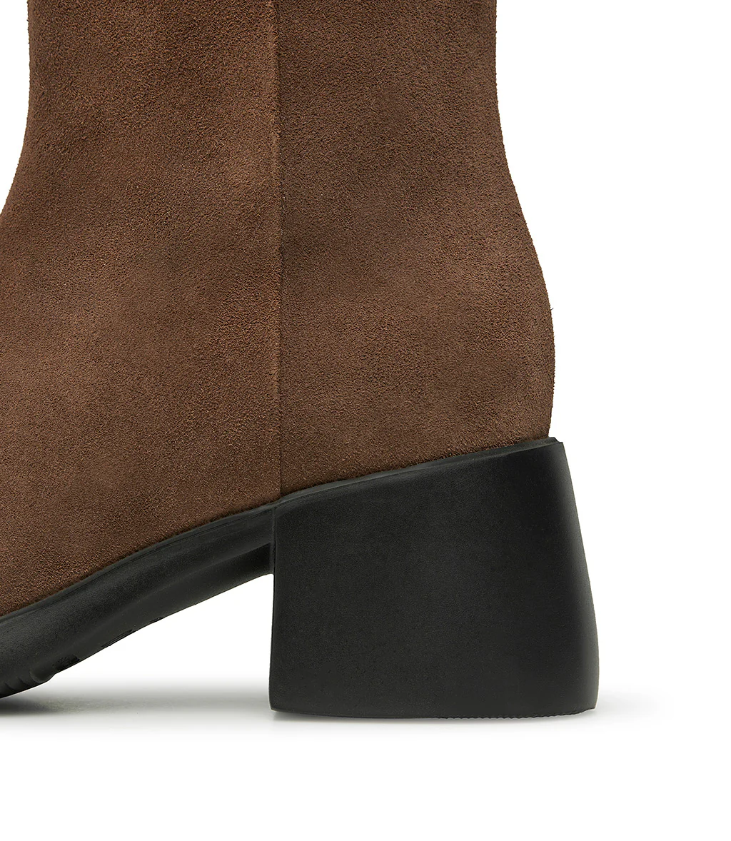 Stivaletto in camoscio marrone - immagine 5