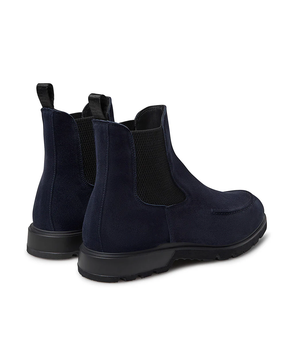 Stivaletto Chelsea in pelle scamosciata blu - immagine 4