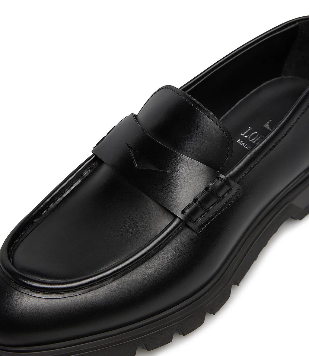 Mocassino in vitello spazzolato nero - immagine 5