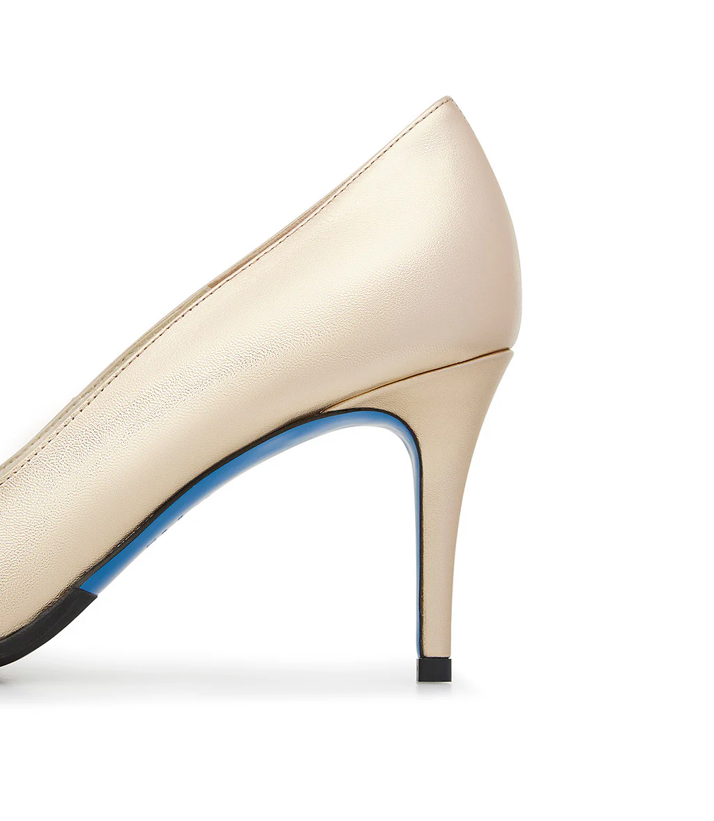 Décolleté in nappa oro - immagine 5