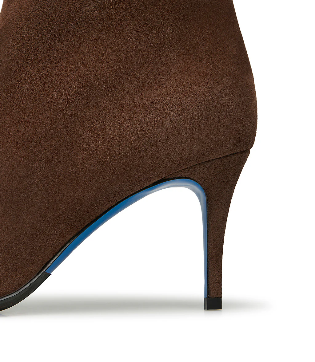 Stivaletto in camoscio marrone - immagine 5