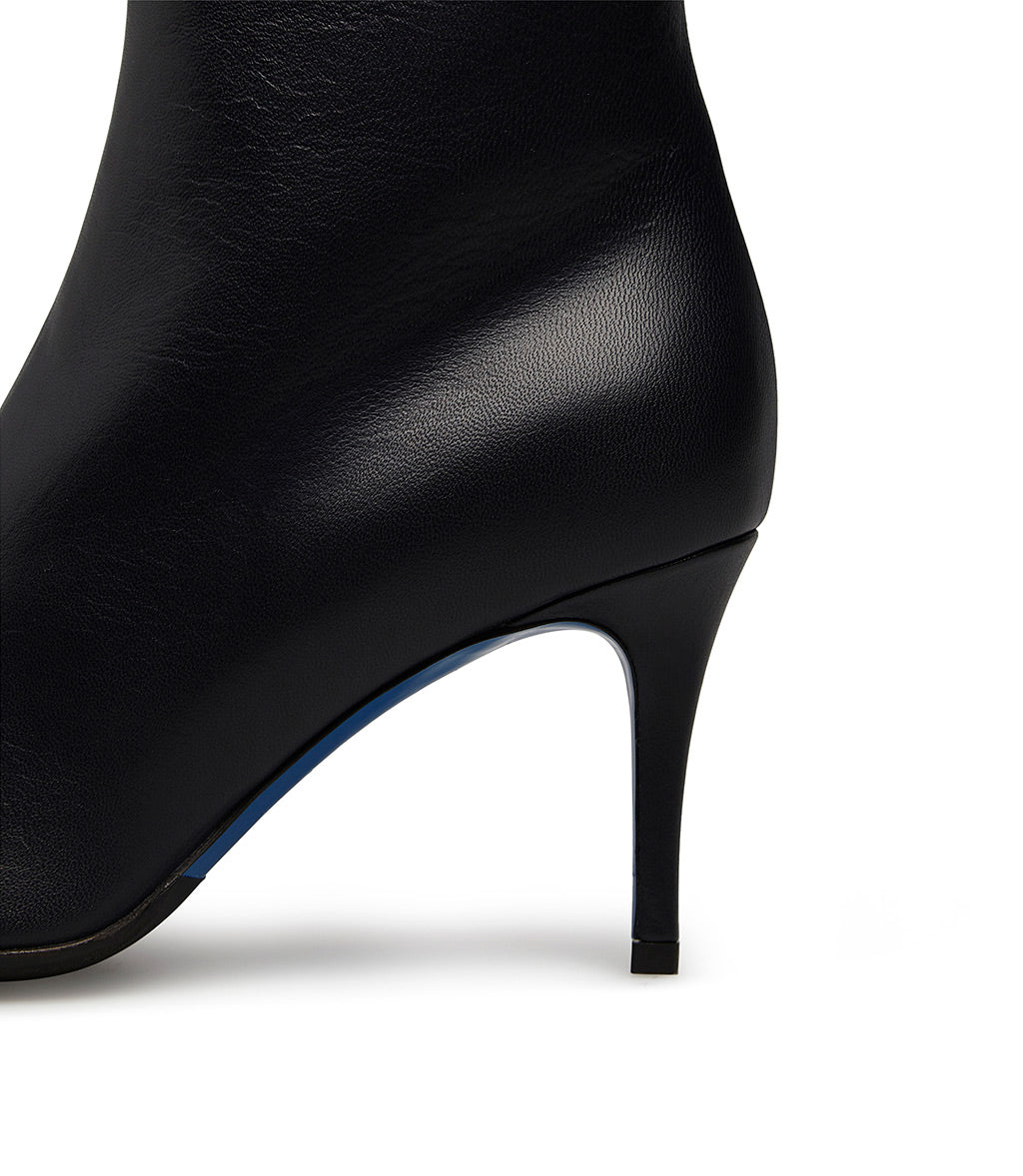 Stivaletti in nappa blu con cristalli - immagine 5