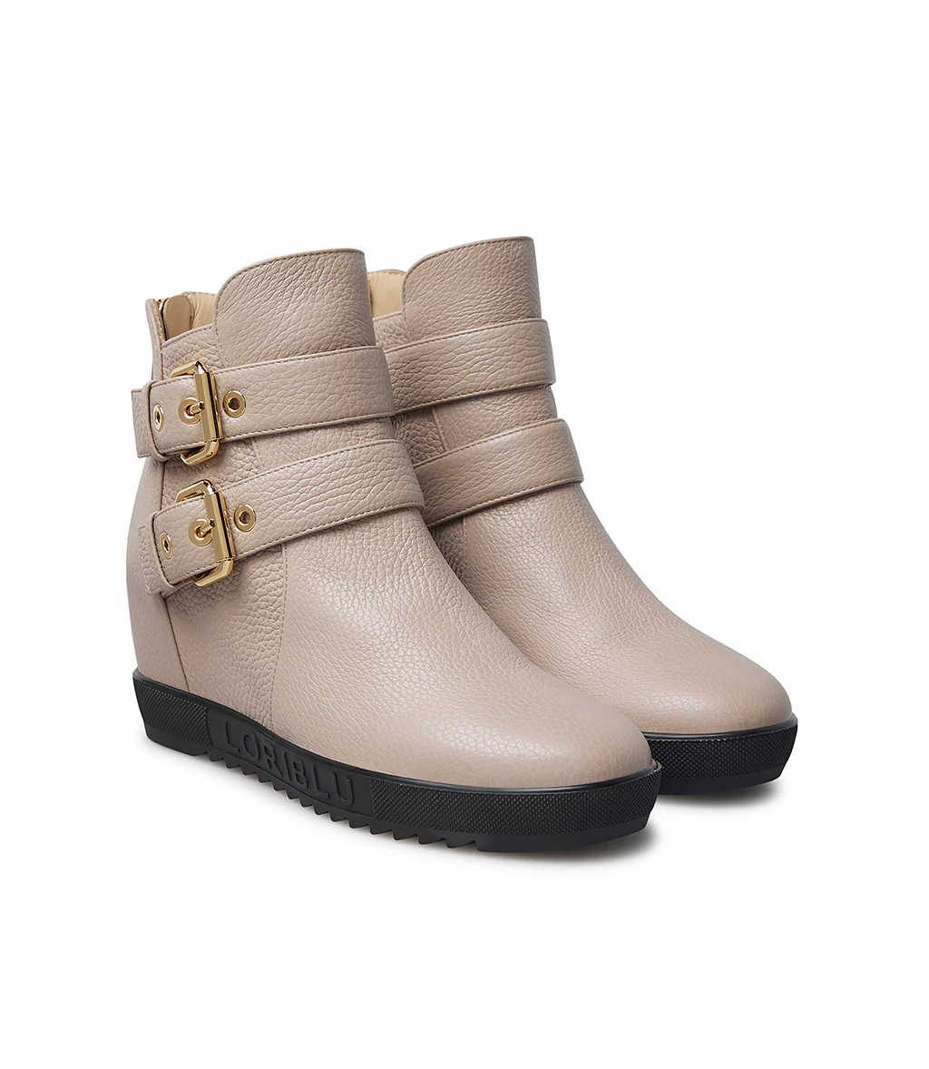 Sneaker in vitello corda con zeppa interna - immagine 3