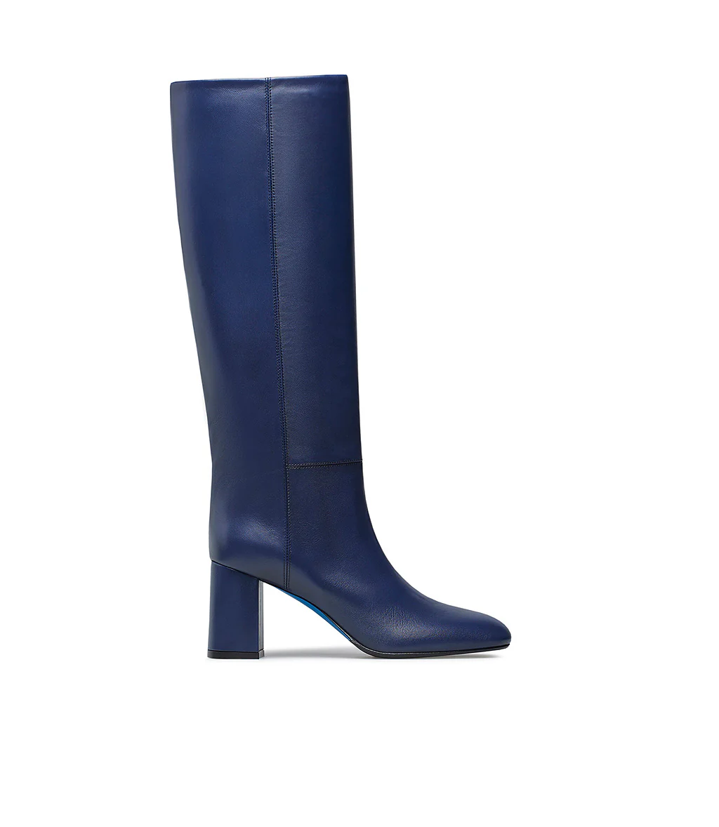 Stivale in nappa blu - immagine 2