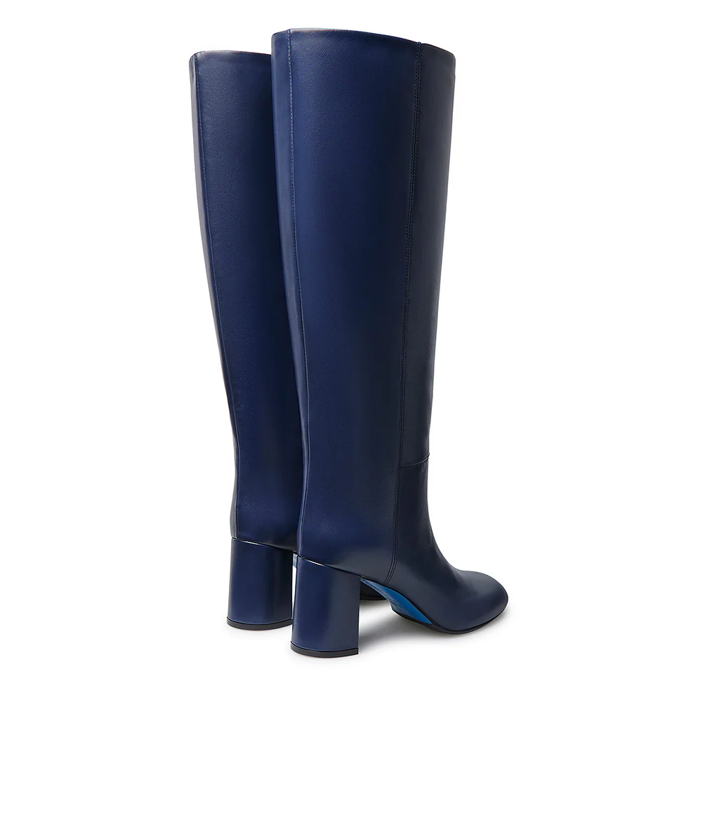 Stivale in nappa blu - immagine 4