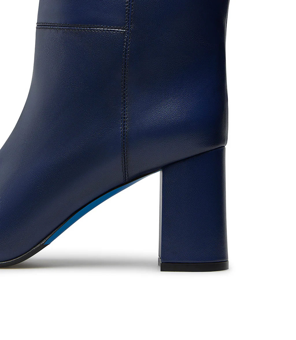 Stivale in nappa blu - immagine 5