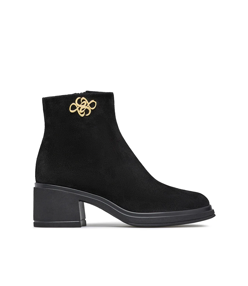 Stivaletto in camoscio nero - immagine 2