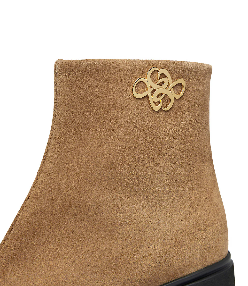 Stivaletto in camoscio cuoio - immagine 5