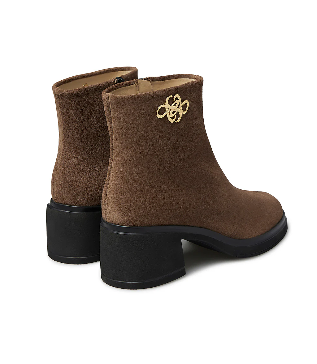 Stivaletto in camoscio marrone - immagine 4