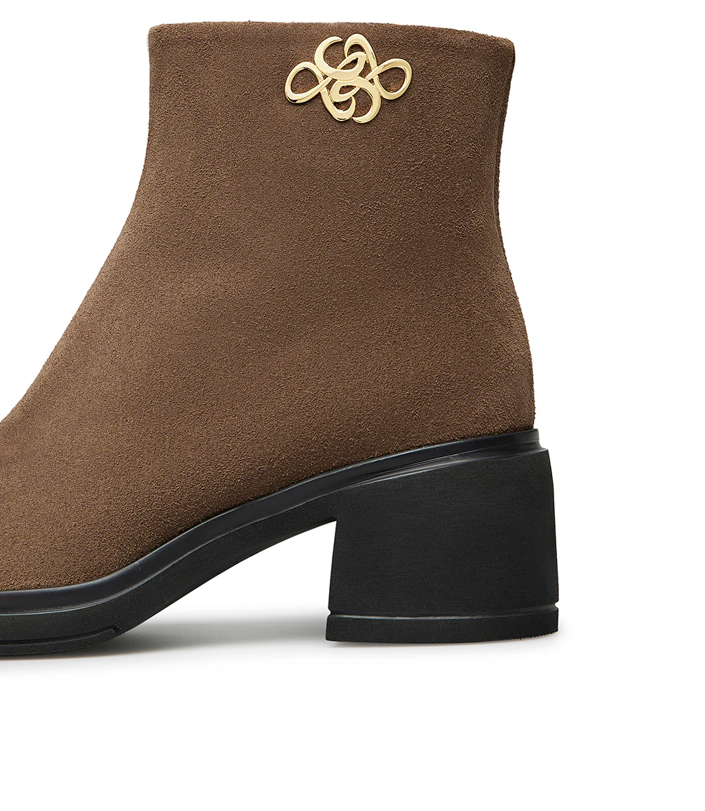 Stivaletto in camoscio marrone - immagine 5