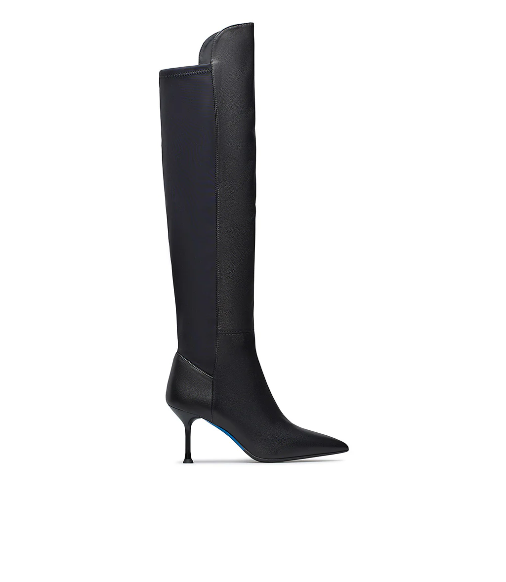 Stivale cuissard in nappa nera - immagine 2