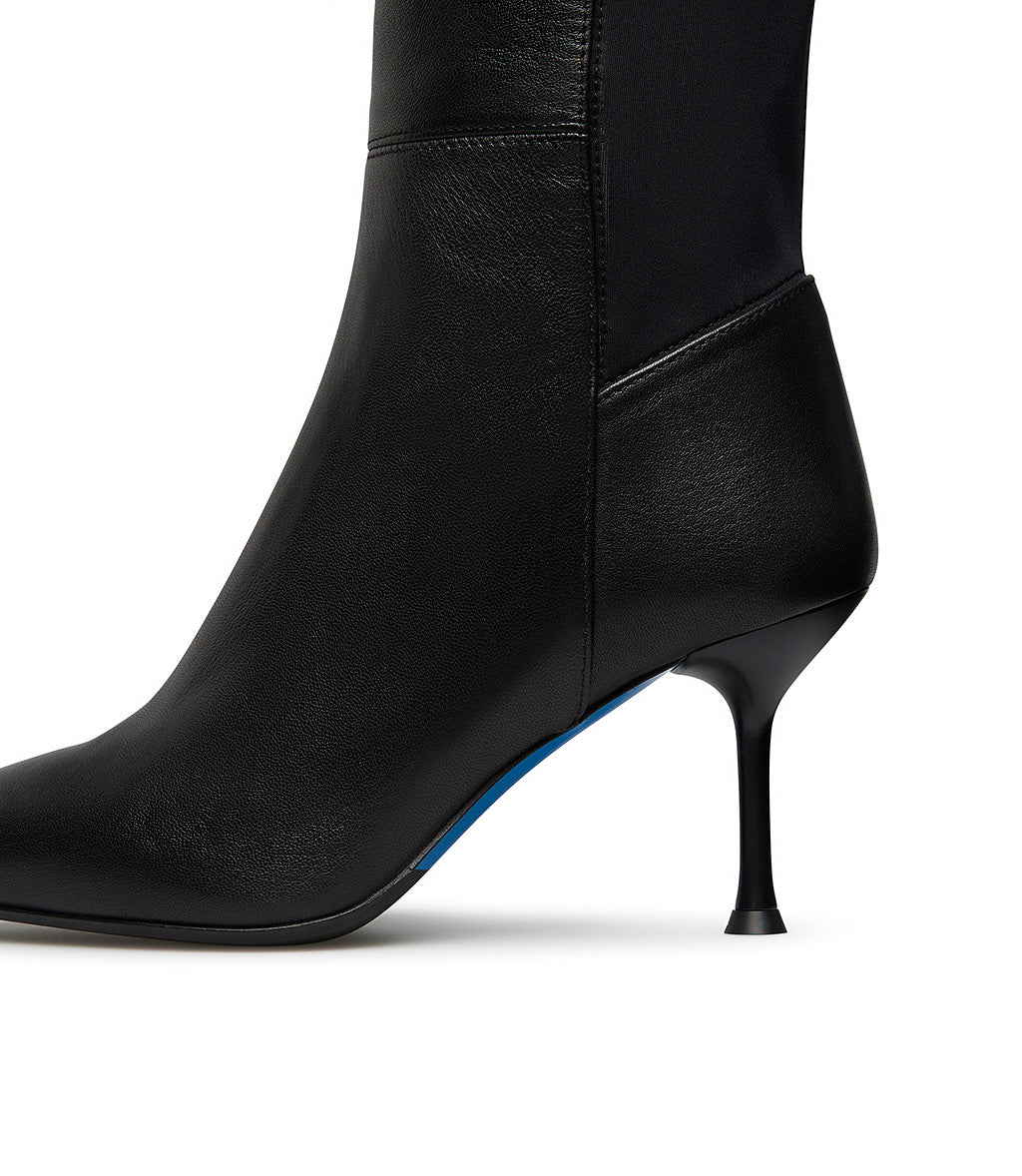 Stivale cuissard in nappa nera - immagine 5