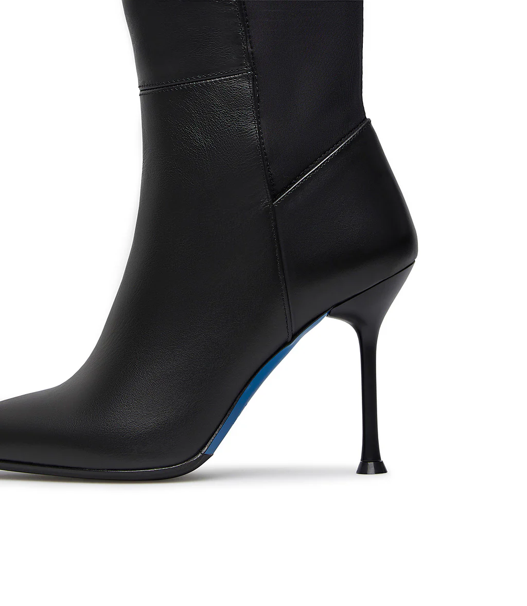 stivale cuissard in nappa nera - immagine 5