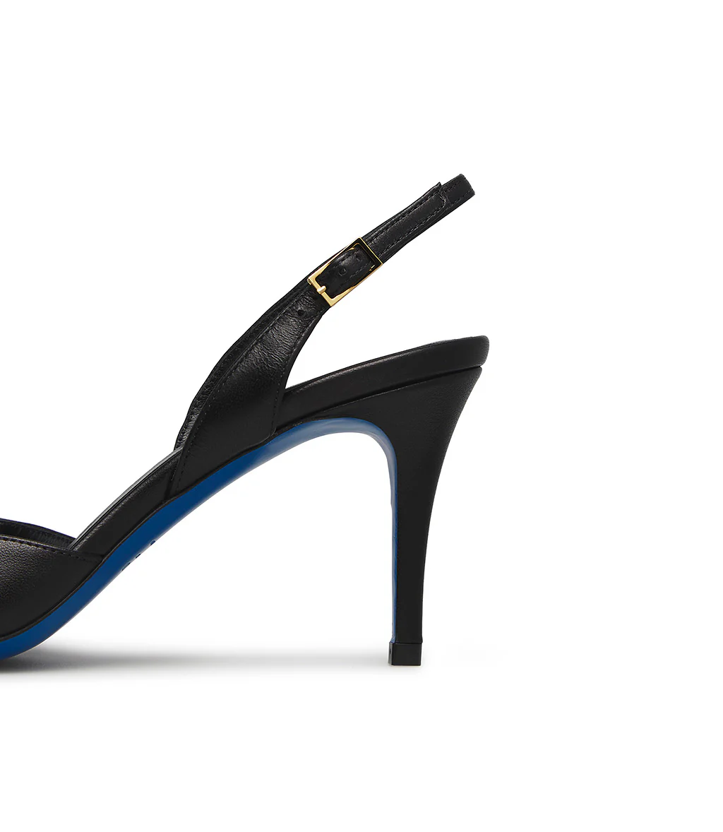 Sandalo in nappa nera - immagine 5