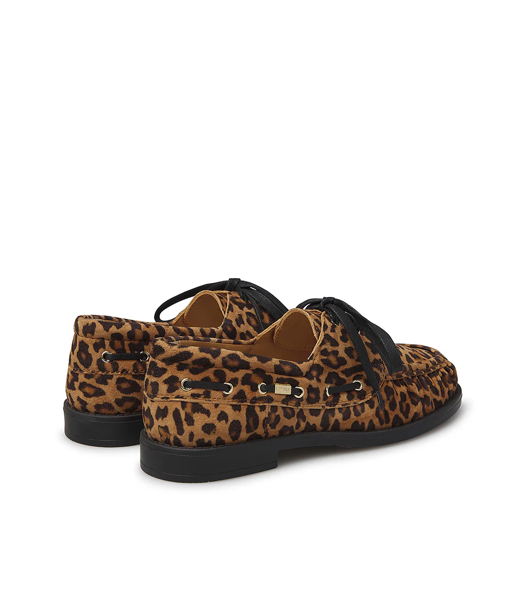 Mocassino in camoscio stampa leopard - immagine 4