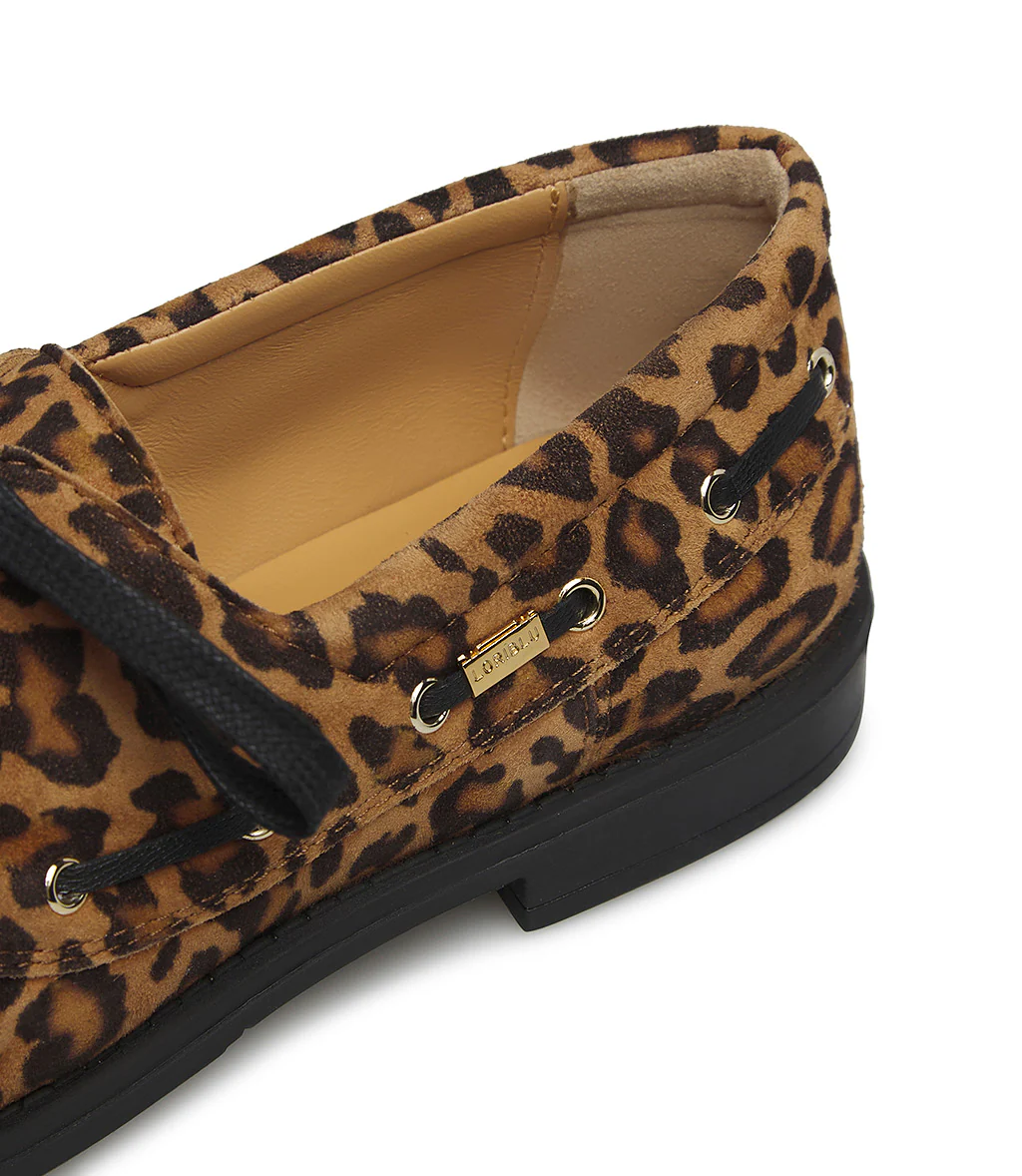 Mocassino in camoscio stampa leopard - immagine 5