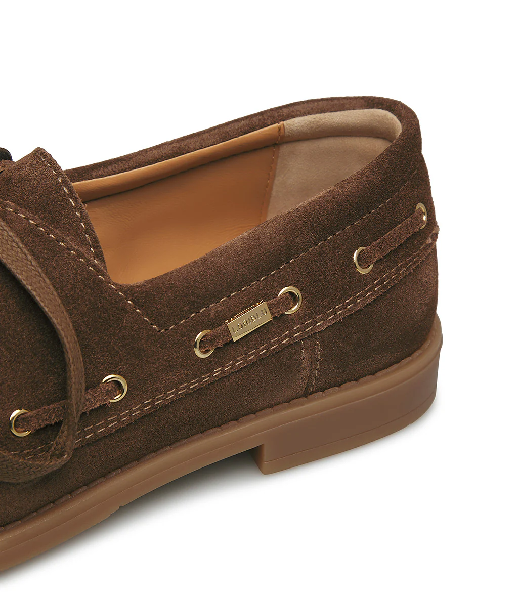 Mocassino in camoscio ghianda - immagine 5