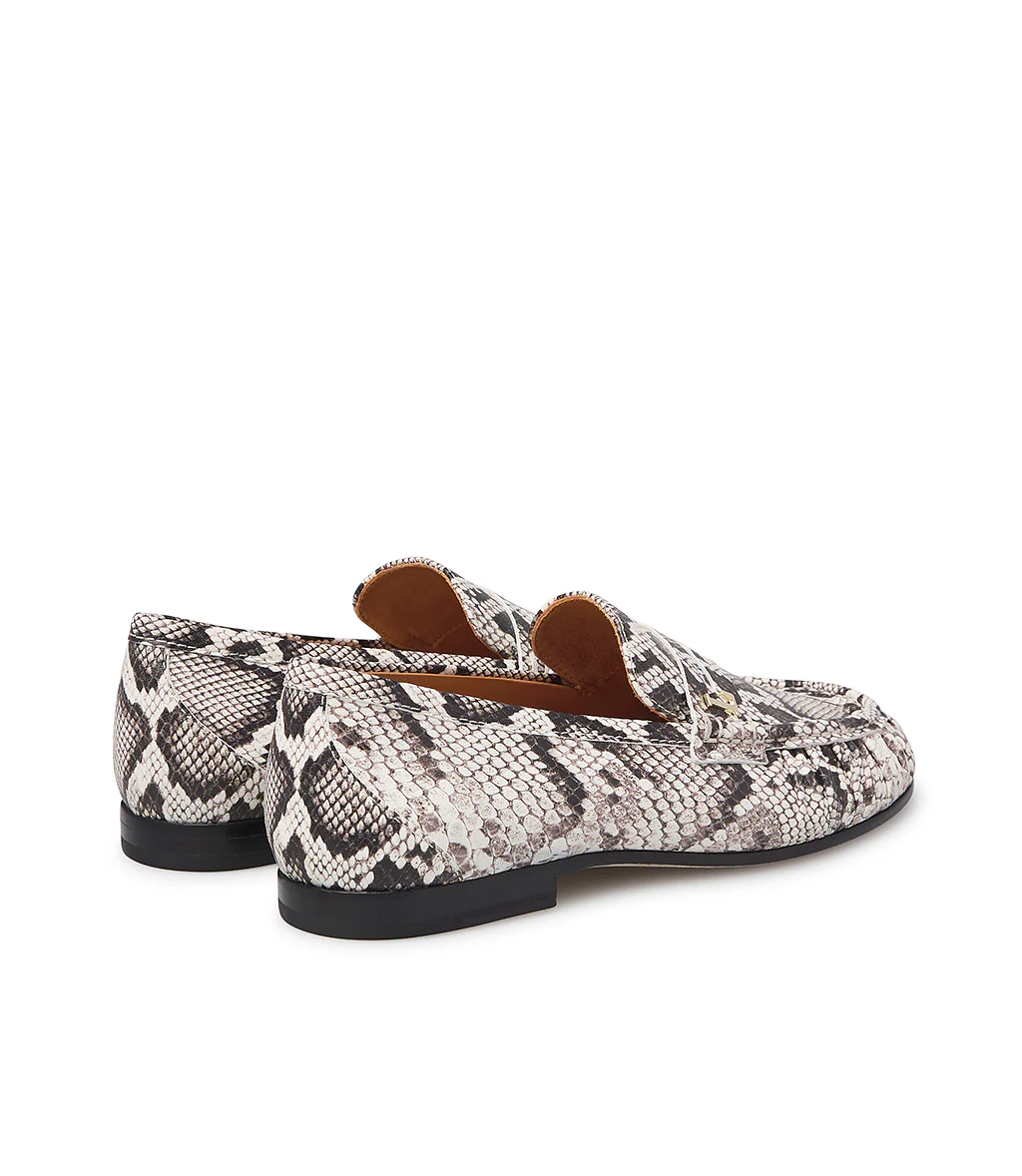 Mocassino in pelle stampa snake maculato - immagine 4