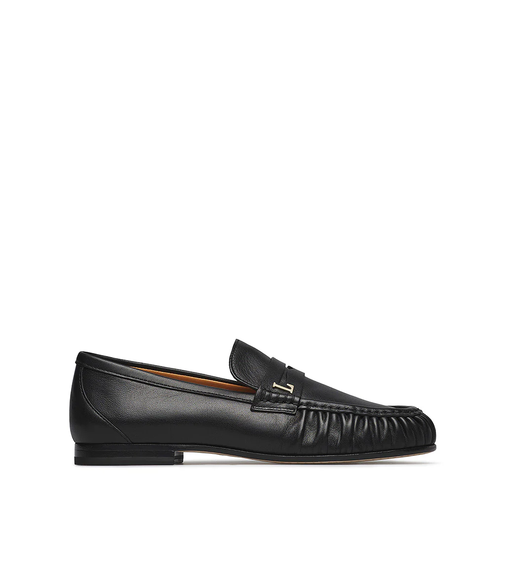 Mocassino in nappa nero - immagine 2