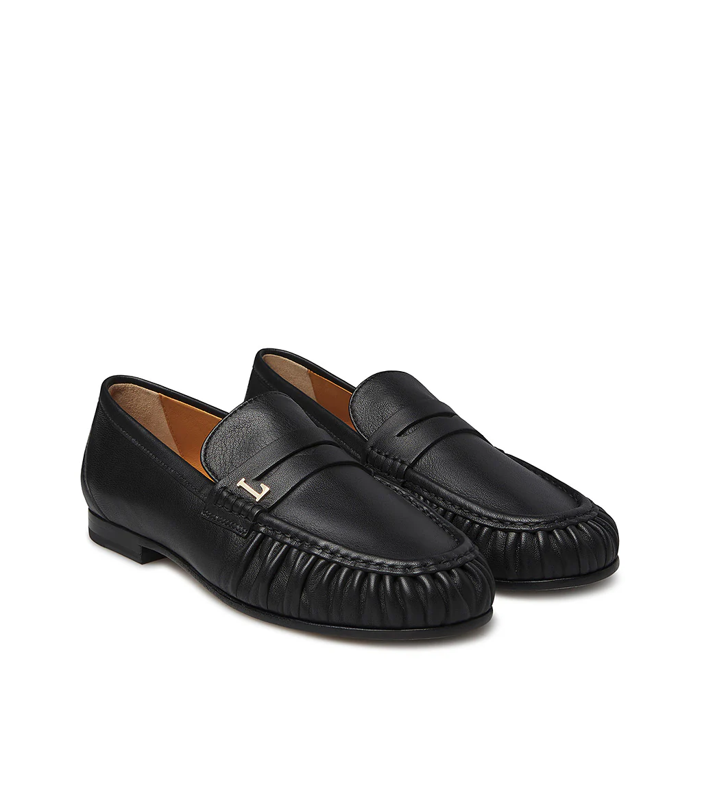 Mocassino in nappa nero - immagine 3