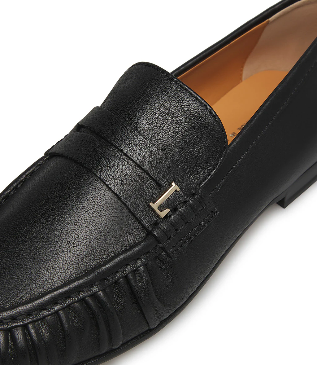 Mocassino in nappa nero - immagine 5