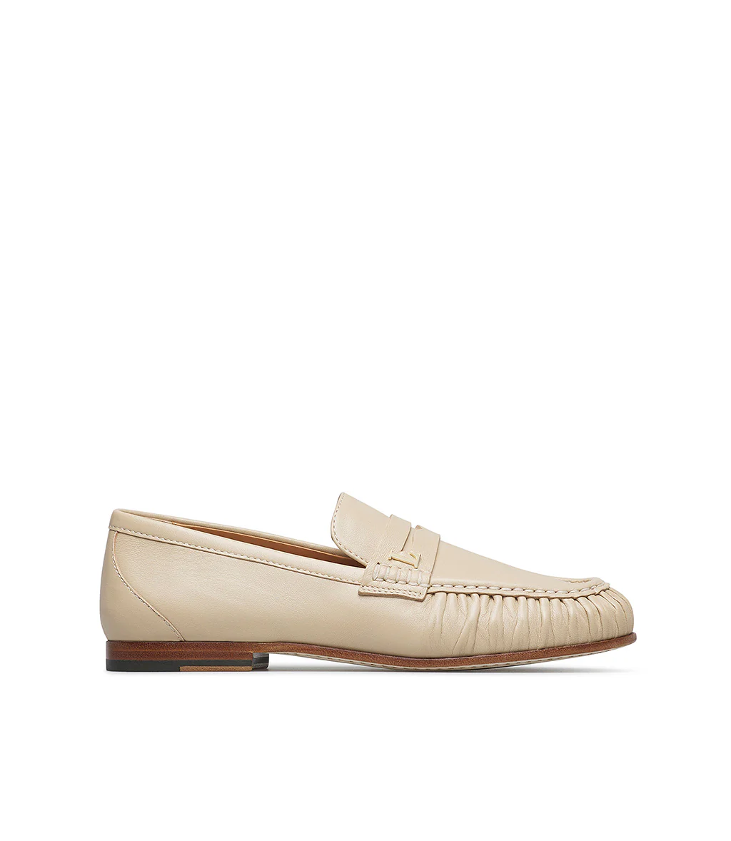 Mocassino in nappa light beige - immagine 2