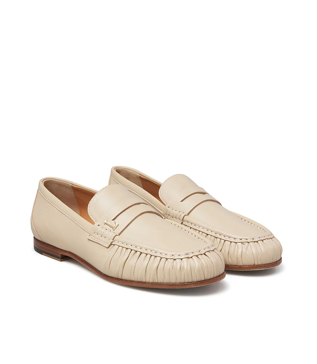 Mocassino in nappa light beige - immagine 3