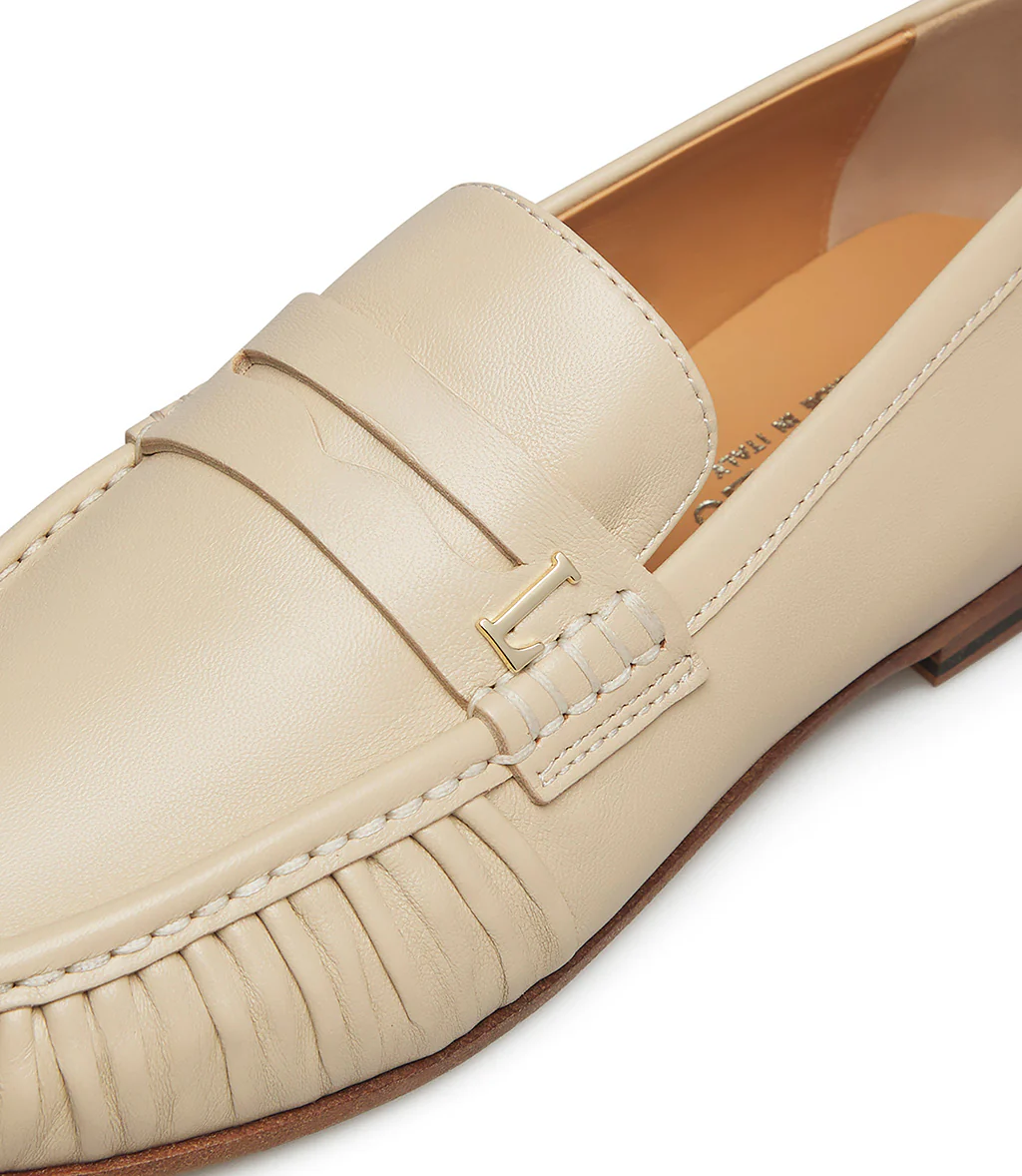 Mocassino in nappa light beige - immagine 5