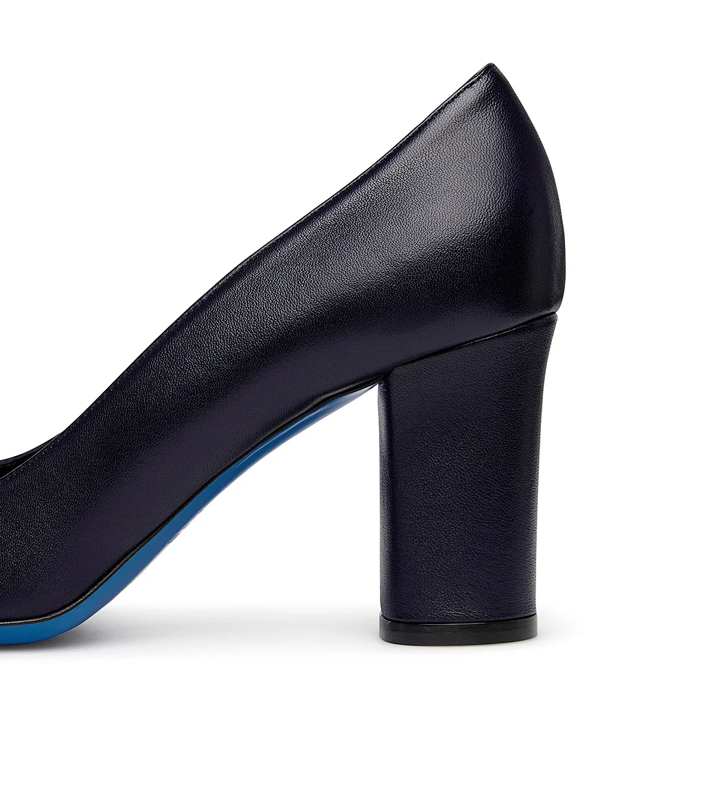 Décolléte in nappa blu - immagine 5