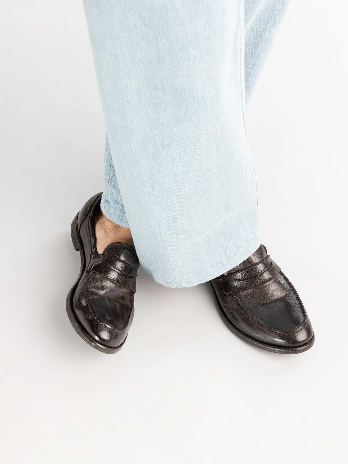 ARC 509 - Mocassini Penny Loafer in Pelle Marrone - immagine 7