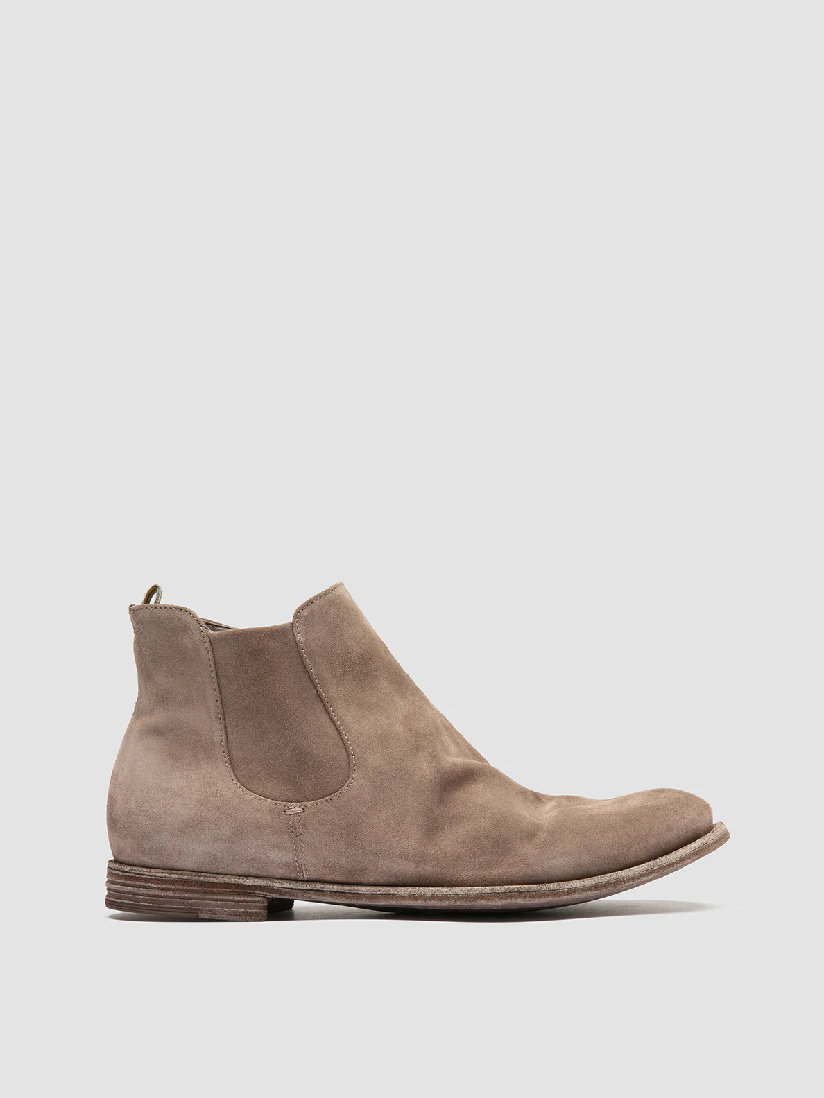 ARCHIVE 514 - Stivali con Zip in Pelle Scamosciata Grigia - immagine 2