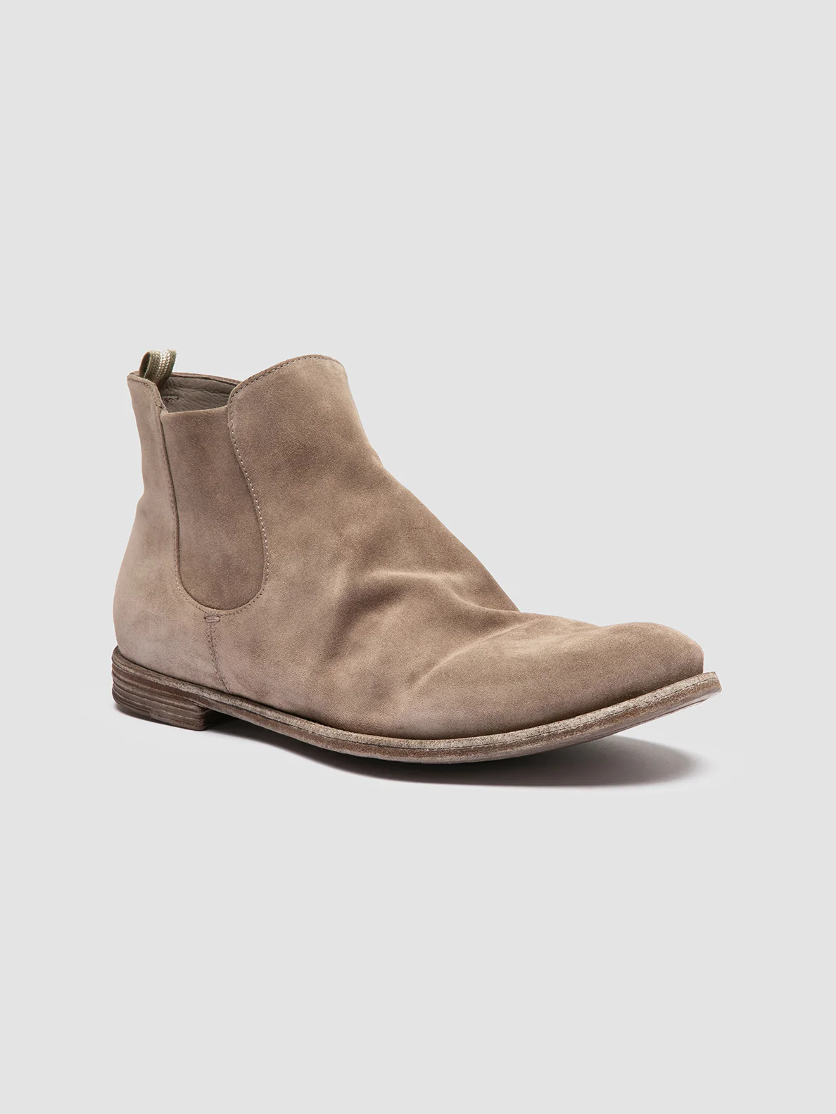 ARCHIVE 514 - Stivali con Zip in Pelle Scamosciata Grigia - immagine 4