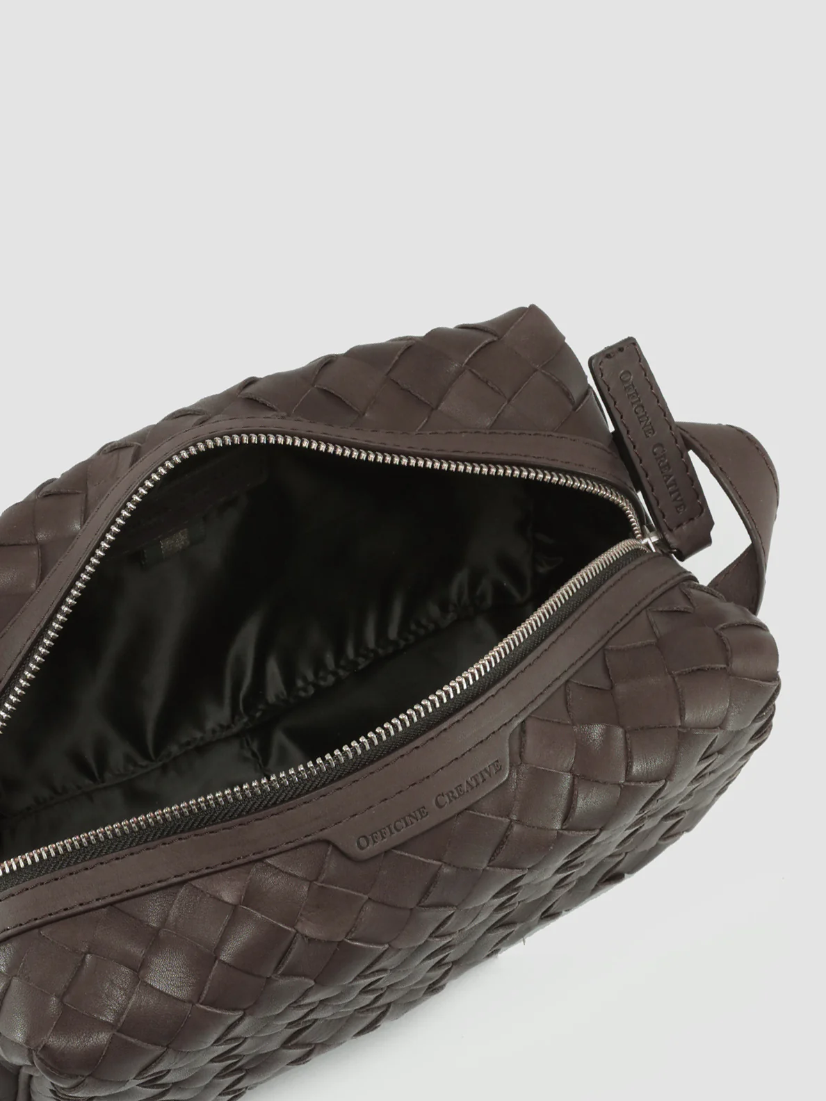 ARMOR 014 - Borsellino in Pelle Intrecciata Marrone - immagine 7