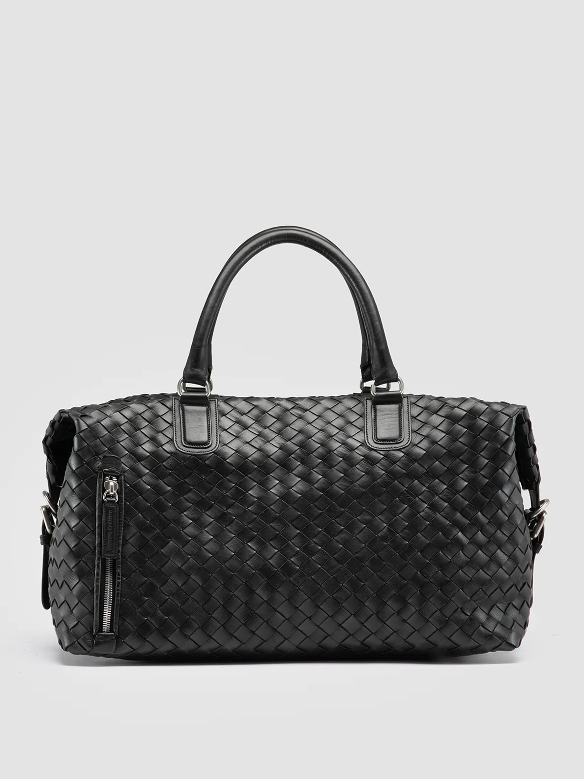 ARMOR 019 - Borsa da Viaggio in Pelle Nera - immagine 2