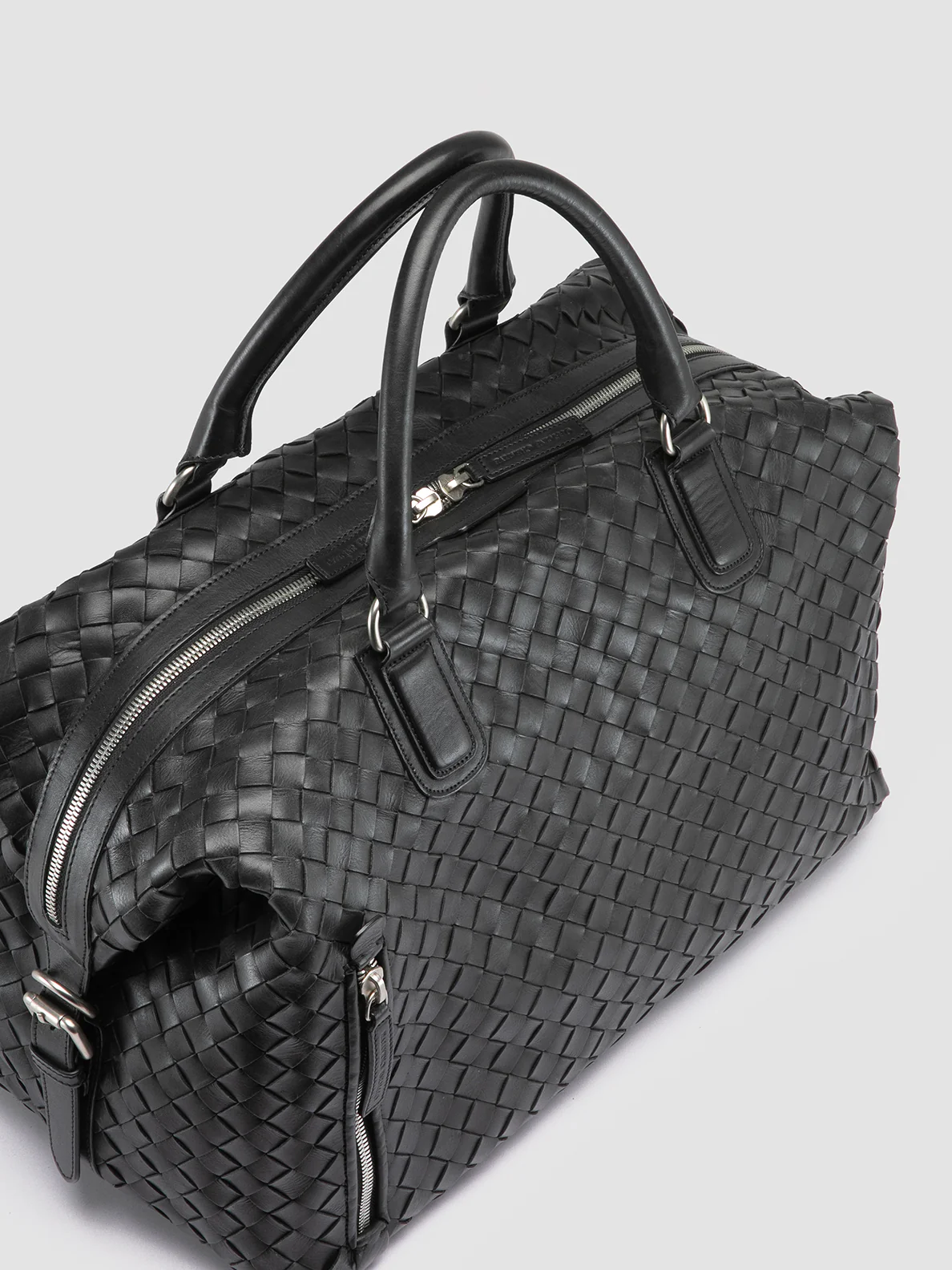 ARMOR 019 - Borsa da Viaggio in Pelle Nera - immagine 3